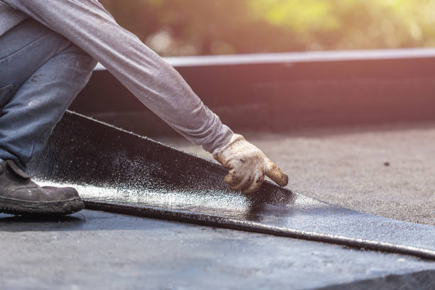 Professional Emergency Waterproofing technician working in Sweetser, IN